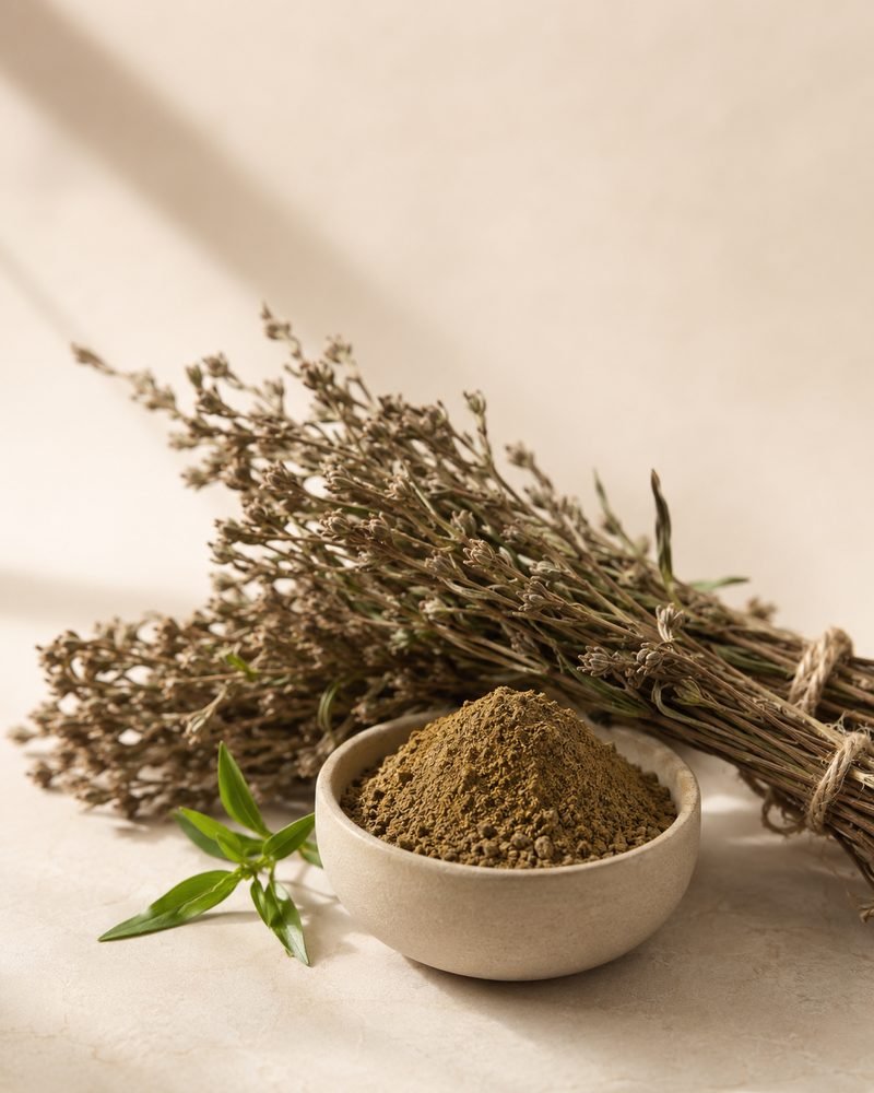 Chirayta Extract 8:1: extract powder with the raw Swertia chirata botanical