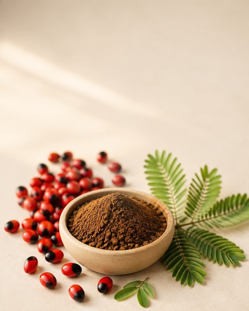Gunja (Chirmiti) Extract 8:1: extract powder with the raw Abrus precatorius botanical