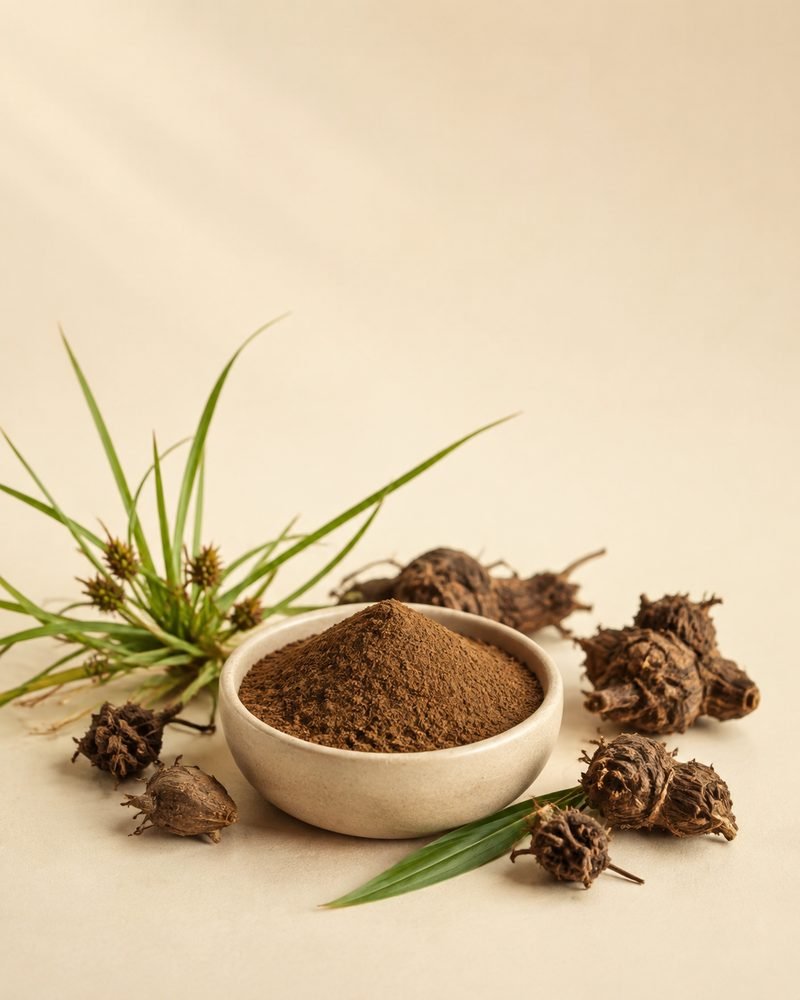 Nagarmotha Extract 10:1: extract powder with the raw Cyperus scariosus botanical