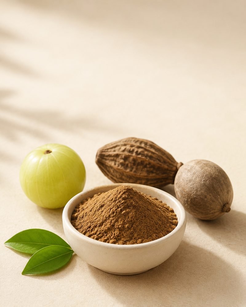 Triphala Extract 5:1: extract powder with the raw Amla, Harad and Baheda botanical