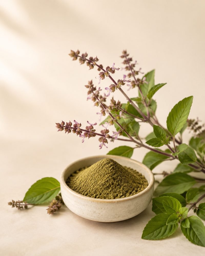 Tulsi Extract 5:1: extract powder with the raw Ocimum sanctum botanical