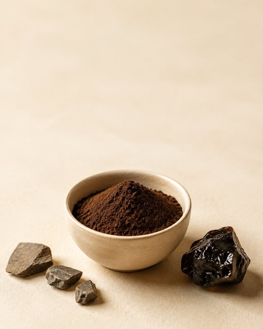 Shilajit Dry Extract raw material and powder